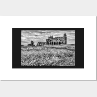 Whitby Abbey, Yorkshire, UK, Dramatic Sky Posters and Art